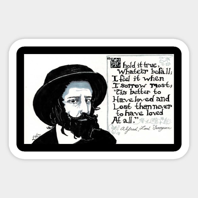 In Memoriam Alfred Lord Tennyson Sticker by VitaMantasorena